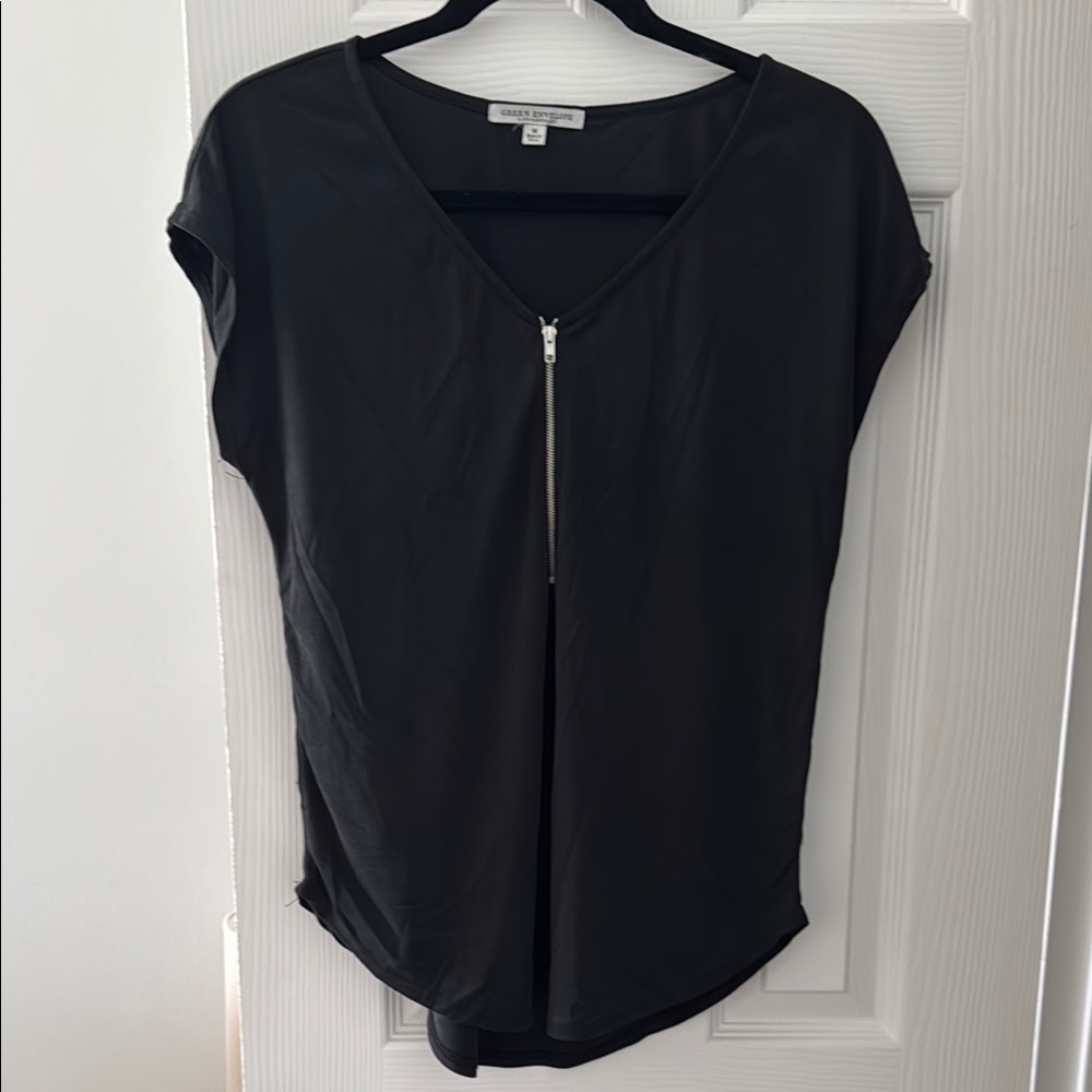 Green Envelope Black Top